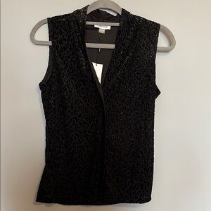 Calvin Klein Black Fitted Sleeveless Tank Top